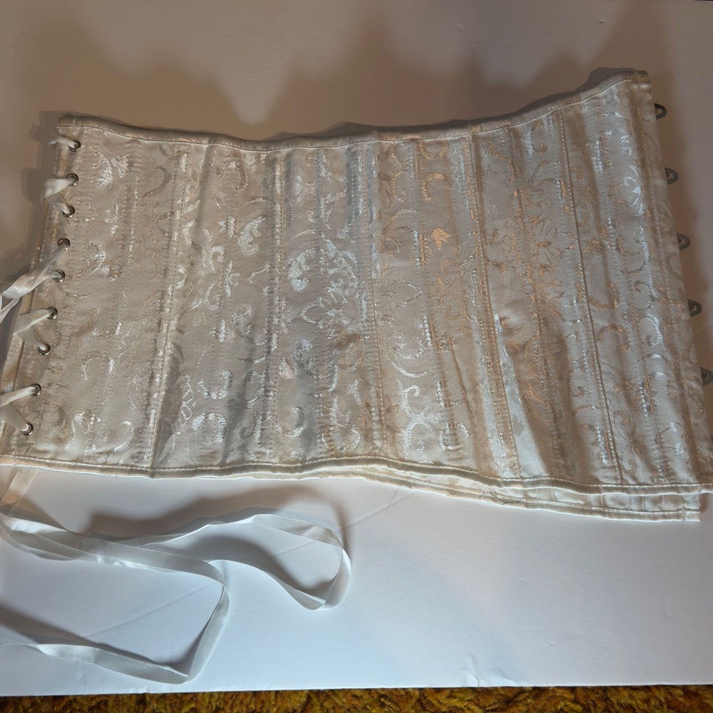 Plus Size White Corset
